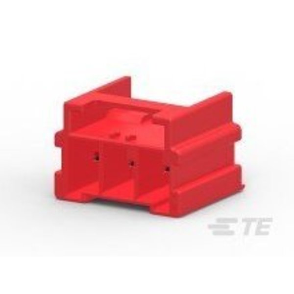 Te Connectivity Rectangular Power Connector, 3 Contact(S), Male, Solder Terminal, Receptacle 2-1969688-3